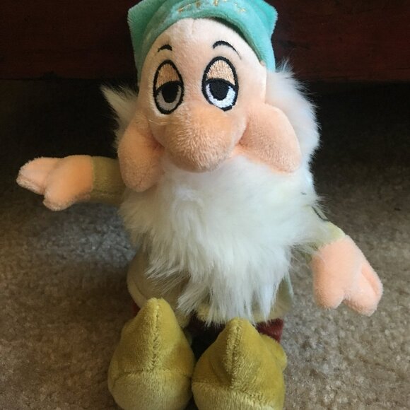 Disney Seven Dwarfs 7" Plush + 10" Dopey Plush in O Plastic Case Ltd Diamond Ed. - Picture 9 of 16